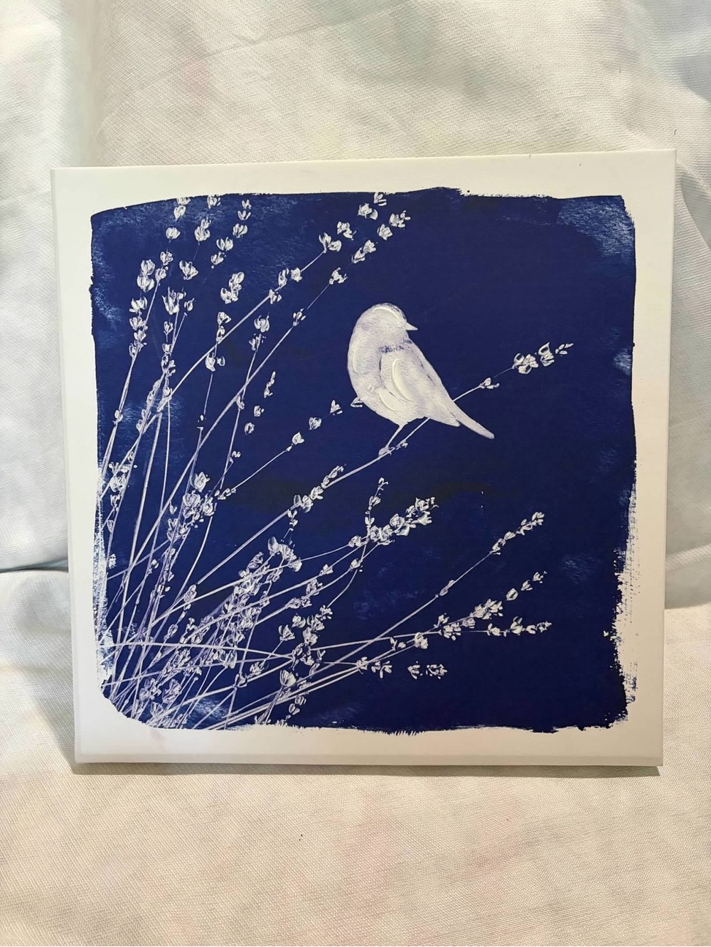 Blue & White Bird Botanical Canvas Wall Art Big Lots